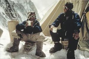 Edmund Hillary and Tenzing Norgay on an adventure